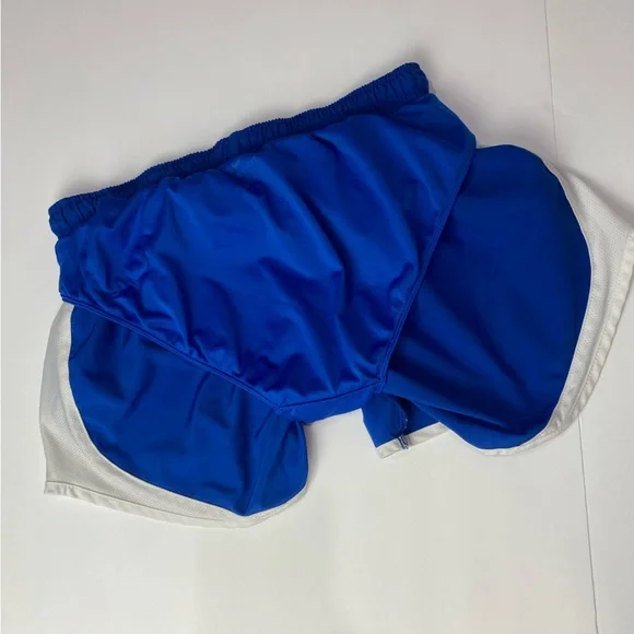 Nike Tempo blue white side panel running shorts brief lined size medium - Picture 6 of 13